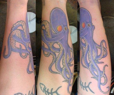 Octopus tattoo by Bill