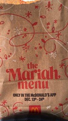 Mariah menu