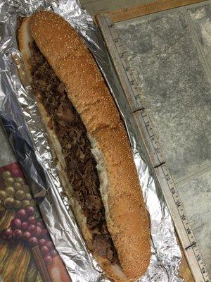 17" LARGE CHEESE STEAK!!!