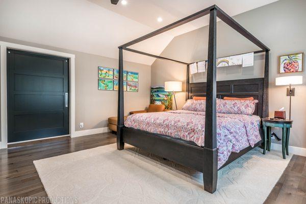 Almaden, San Jose Home Remodel.  Spaciousand Gorgeous Master Bedroom w/ Fireplace