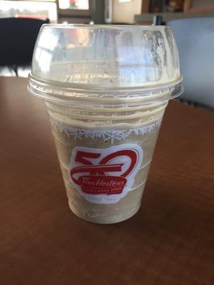 Iced Capp wasn't mixed properly and wasn't even filled up all the way. Waste of my money.