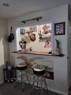 Custom home bar!