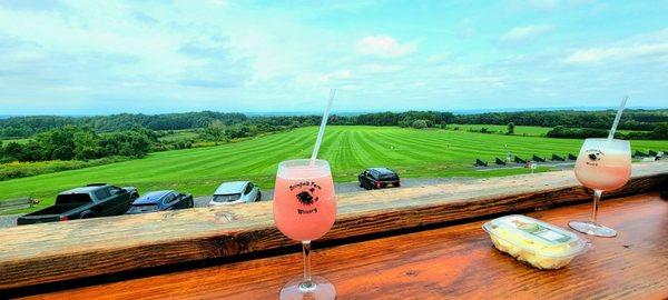 Wine slushies, cheese curds, and a view!