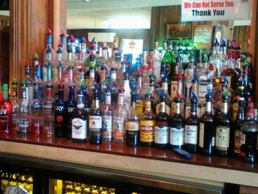 Large liquor selection