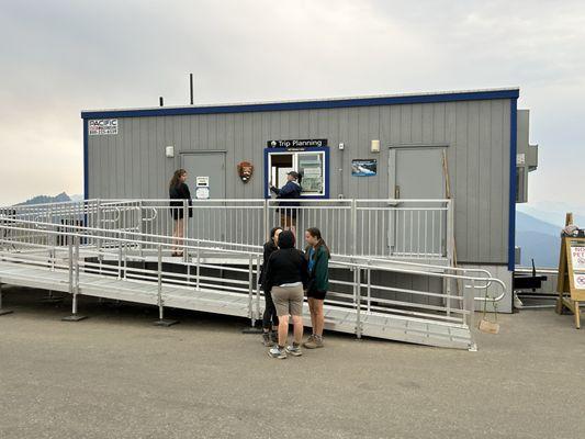 Temporary Visitor Contact Center (The Original Visitor Center burned down in 2023).