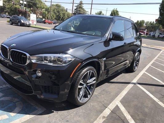 2017 BMW X5M on a fresh one after getting our maintenance package we offer