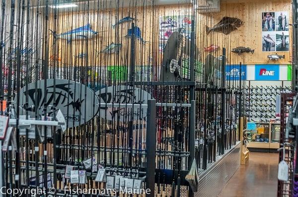 All the top brands of rods and reels