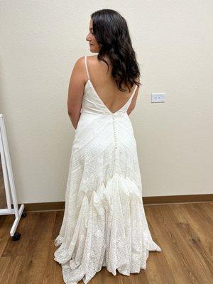 Back of wedding dress