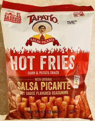 El Sabroso® Tapatío® Hot Fries Corn and Potato Snack with Original Salsa Picante Hot Sauce Flavored Seasoning