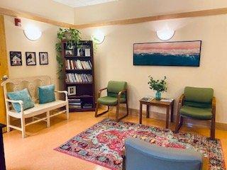 Calm and comfortable waiting room