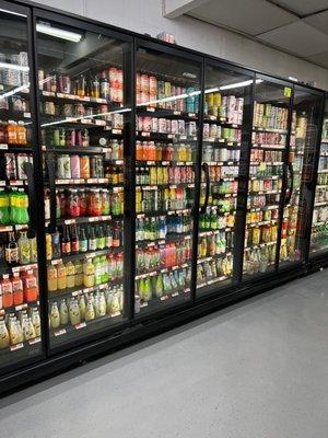 Variety of chilled drinks