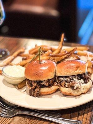 Short Rib Sliders with Truffle Fries