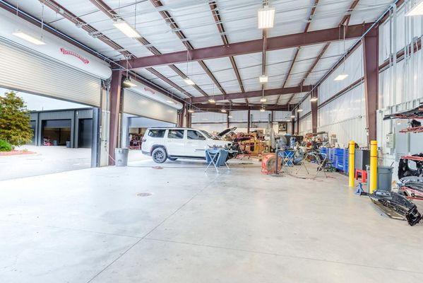 Wide Shot of Body Repair Area