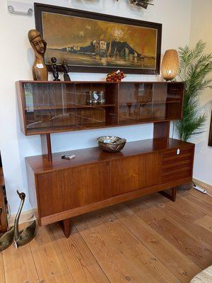 Vintage MCM teak hutch