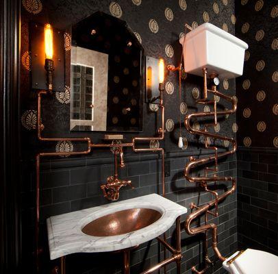 Steampunk bathroom