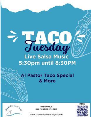 Taco Tuesday and Live Salsa Music