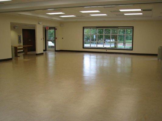 Zumba is held in the Hopewell room