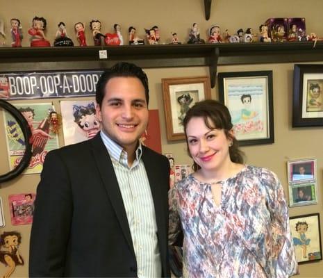 Betty Murillo with Enrique Chiabra, Univison News reporter