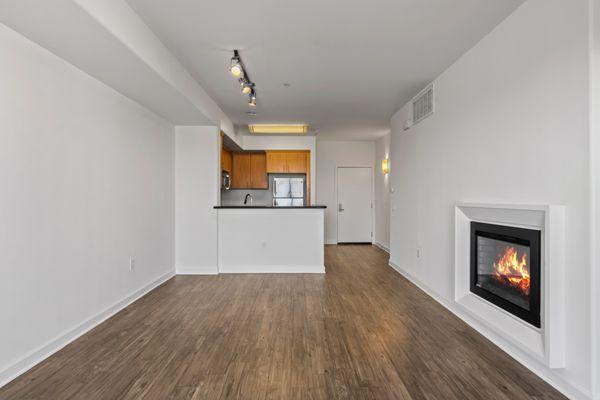 Living Room with Fireplace and Open Floor Plan. Perfect For Entertaining