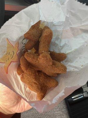 9 Piece Chicken Stars (missing the whole 9)