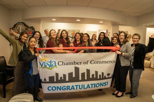 Vista Chamber Ribbon Cutting Ceremony