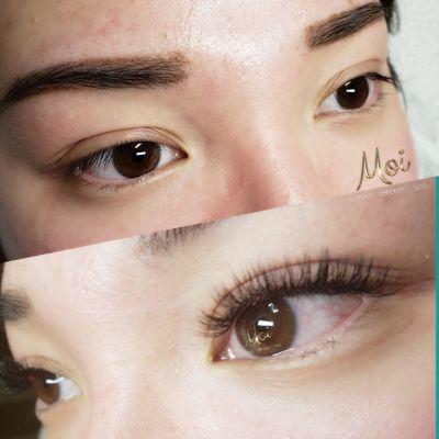 WOW wake up made up #lashextensions by Renayè