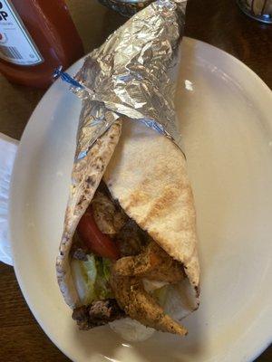 Mixed meat gyro