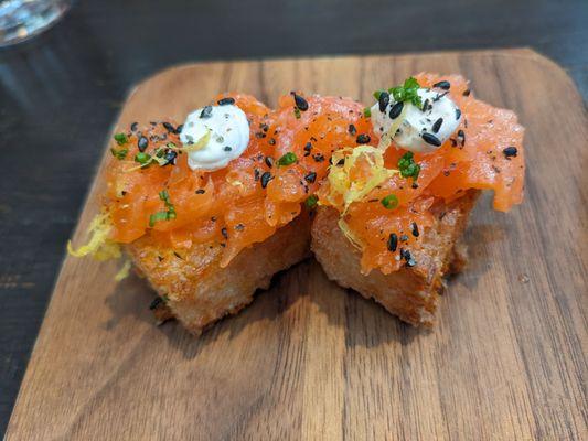 Seared Salmon nigiri