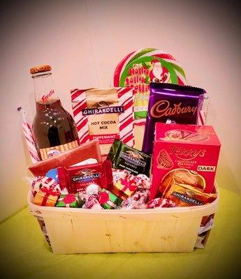 We offer Baskets for holidays and birthdays. Prices start at $20.  Call for details.