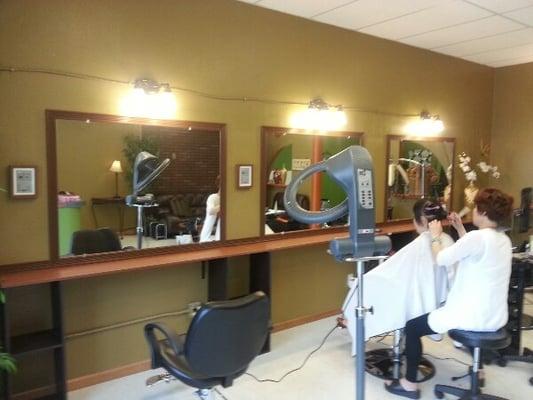 Inside of Ks beauty salon