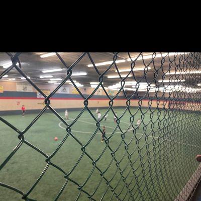 Indoor soccer stadium- view from upstairs