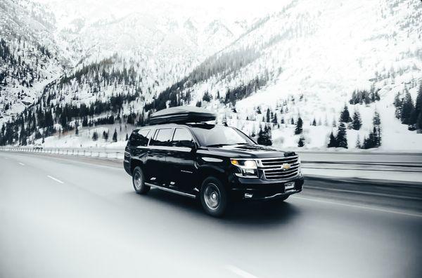 Experience first class of the Rockies in a private SUV.