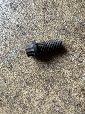 This is the driveshaft bolt my 4 year old granddaughter found in the driveway.