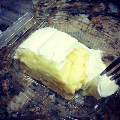 Home made banana cream pie