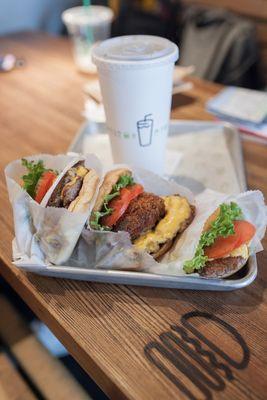 Shroom Burger dinner