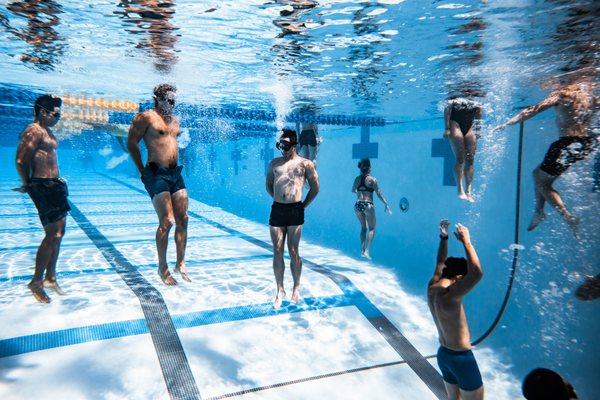 Water Confidence Drill: Controlling your buoyancy levels with breath control.