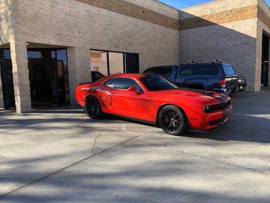 Hellcat , did a little exhaust work!