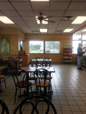 Nice big Subway with drive thru.