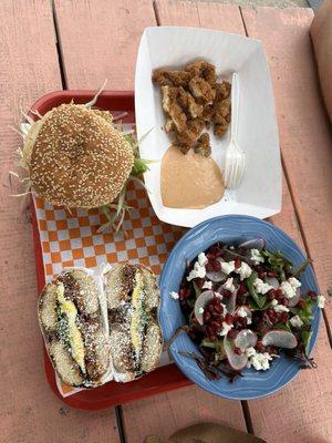 Lunch - The Woodneck, The Hatchville, Snockgrass Salad & chicken cutlet