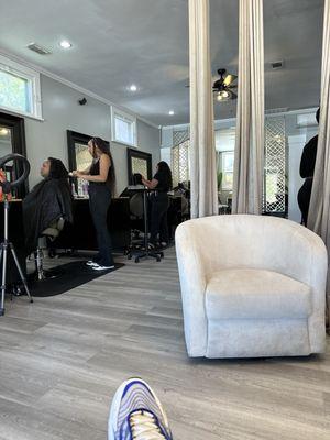 My view of the salon