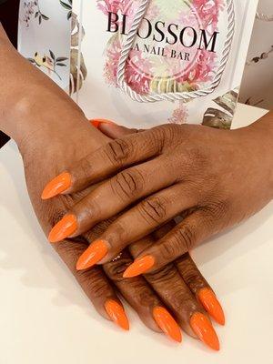 How my nails looked when I got them done in Philly.