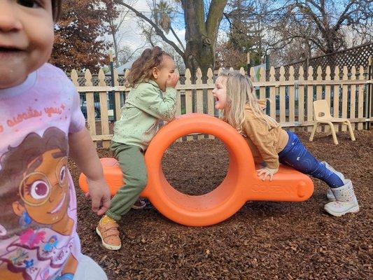 We have lots of outdoor play!