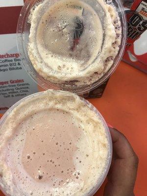 What should be Smoothies weren't, or at least they didn't look like what we normally order and tasted like dirty dishwater!!!   Store #1138