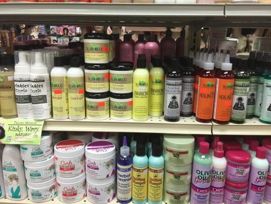 A few natural hair products they have