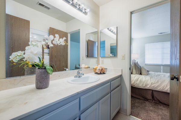 Master bedroom vanity