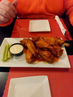 Great wings, but super salty ranch