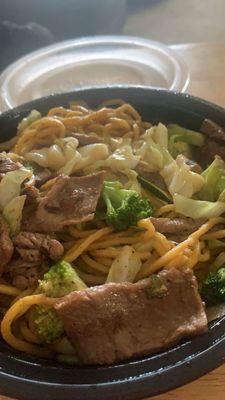 Teryaki steak w/ yakisoba noodles