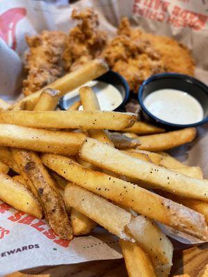 Fries with my Chicken Crispers.