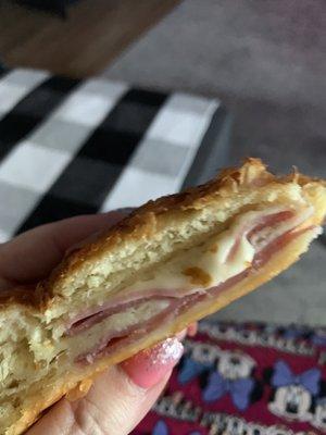 Ham and cheese croissant