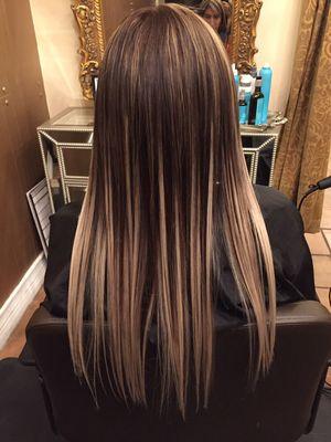 Balayage Ombre and extentions